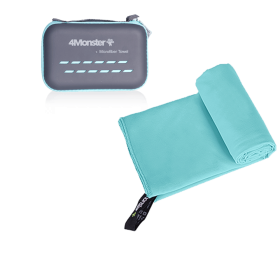 Camping Towels Super Absorbent, Fast Drying Microfiber Travel Towel, Ultra Soft Compact Gym Towel ,Sport Towel (Color: Acid blue, size: M 50x100cm)